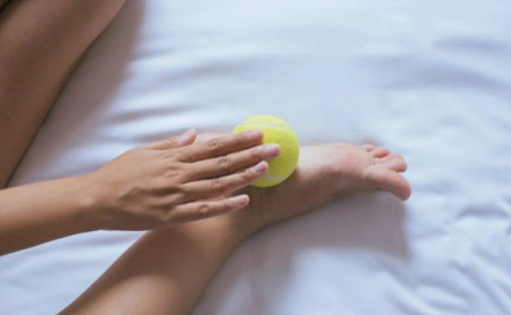 Tennis Ball Leg Massage