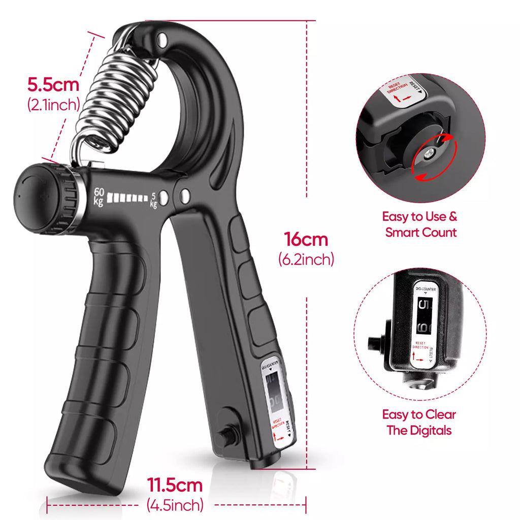 digital hand dynamometer and grip strengthener