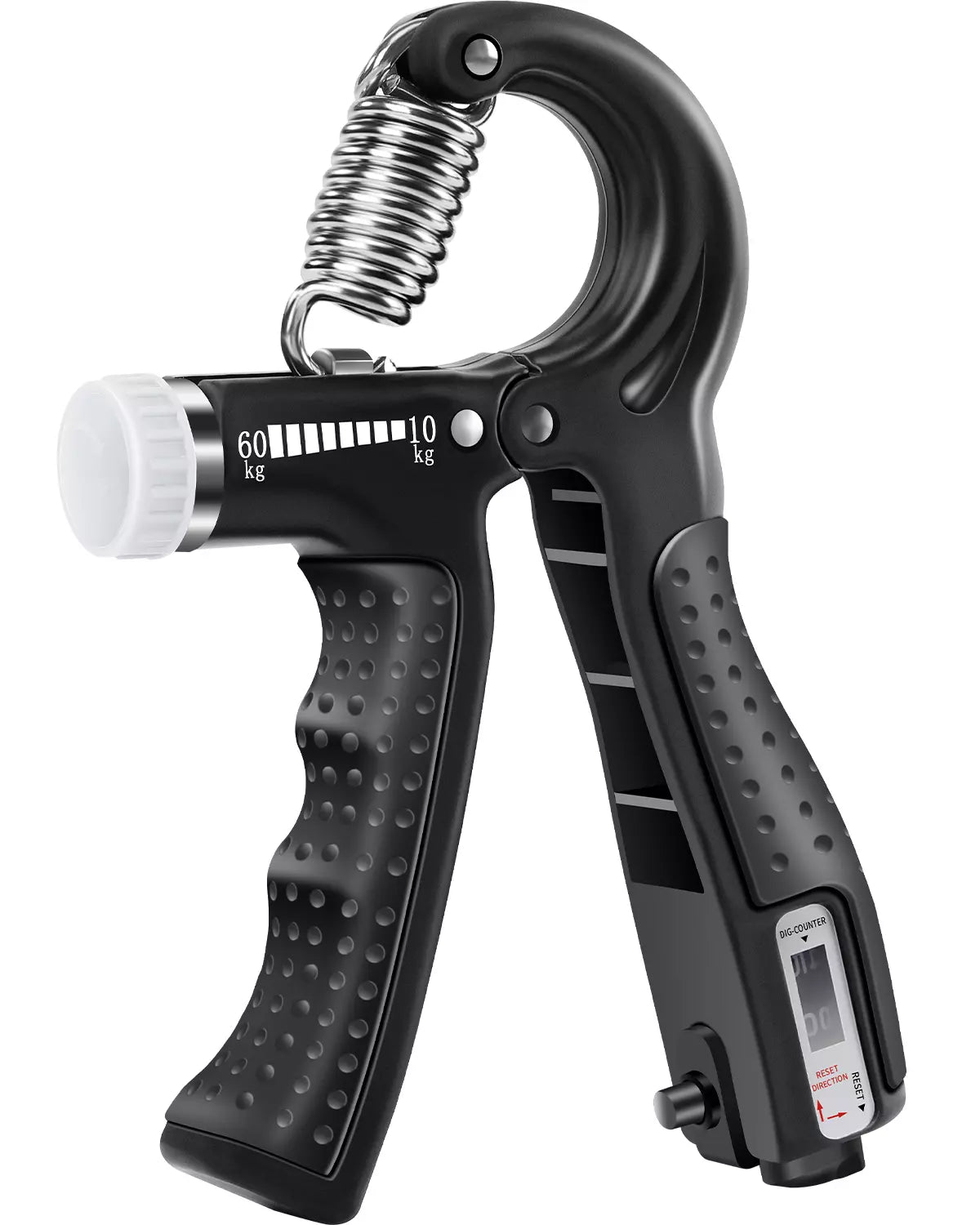 FitBeast Adjustable Hand Grip Strengthener Workout Kit (5 kg to 60 kg) -  Black