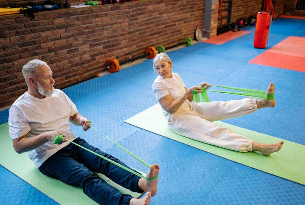 Ab Crunch with Resistance Band