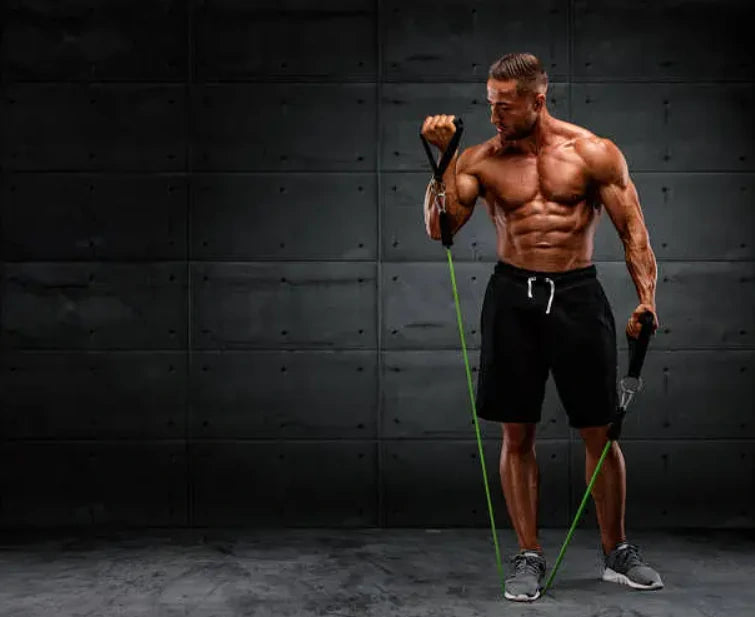 11 Piece Set Elastic Fitness Tube Resistance Bands FitBeast