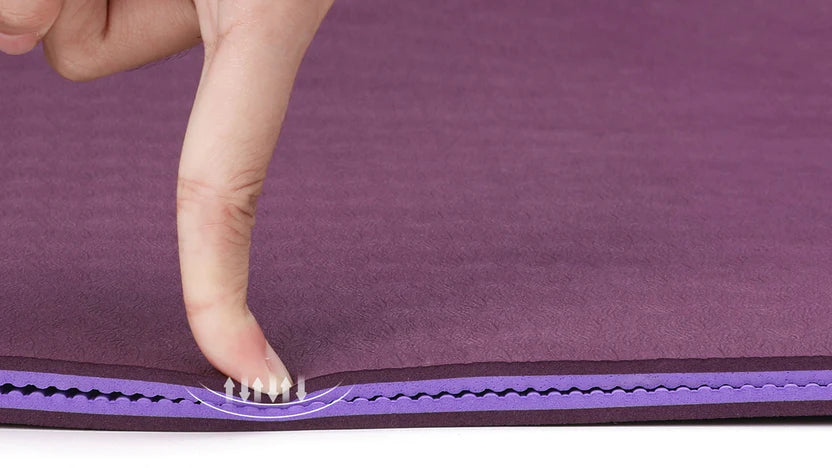 Tiny Buddha Yoga Mat 6 mm - Thick Non-Slip Lightweight Training