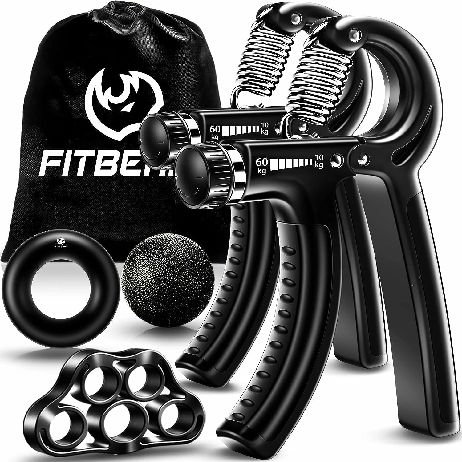 FitBeast Hand Grip Strengthener Workout Kit 2 Grip