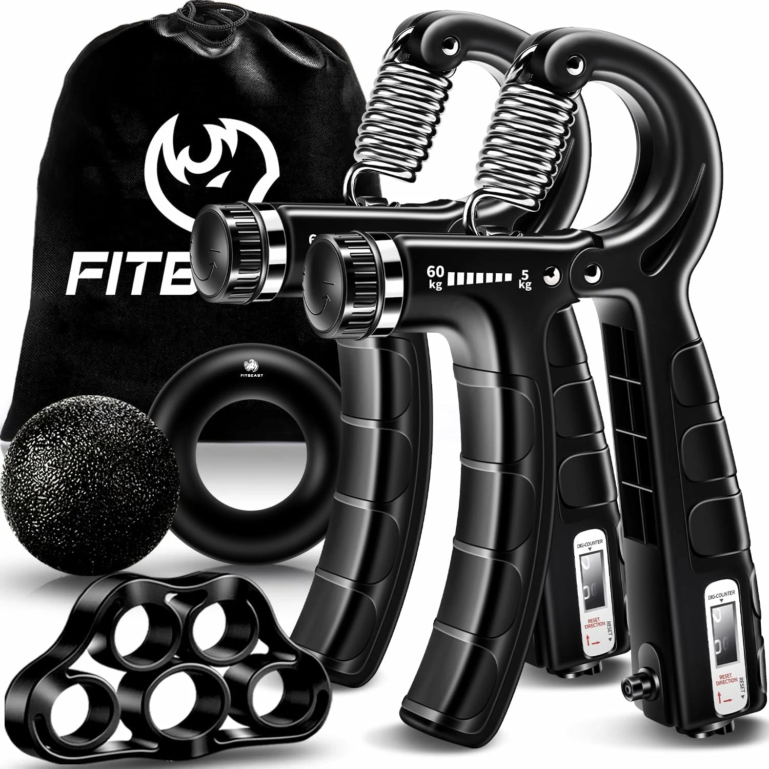 Hand Grip Strengthener Workout Kit Counting