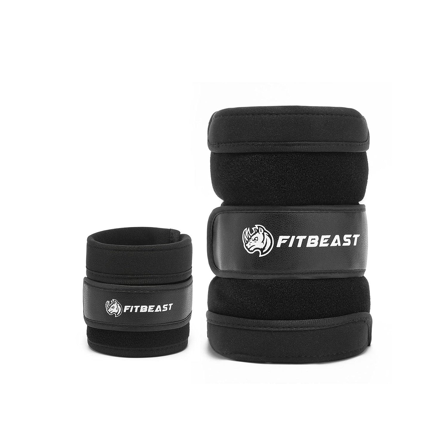 Adjustable Ankle Weights Straps/Belt(1.6Kg to 3.6Kg)for a Pair丨FitBeast