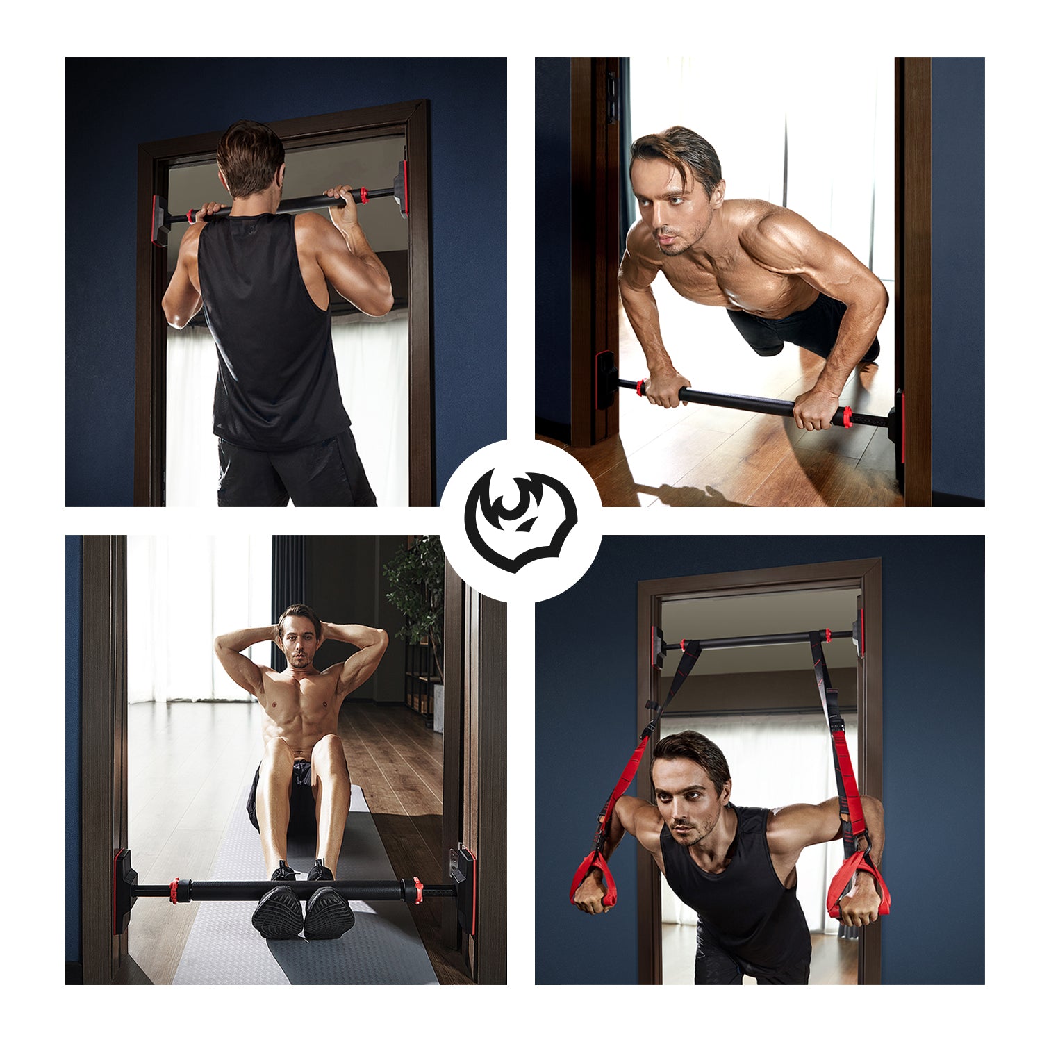 Barfix Bar Adjustable Width Doorway Pull up Bar for Gym Fitness at Home – FitBeast