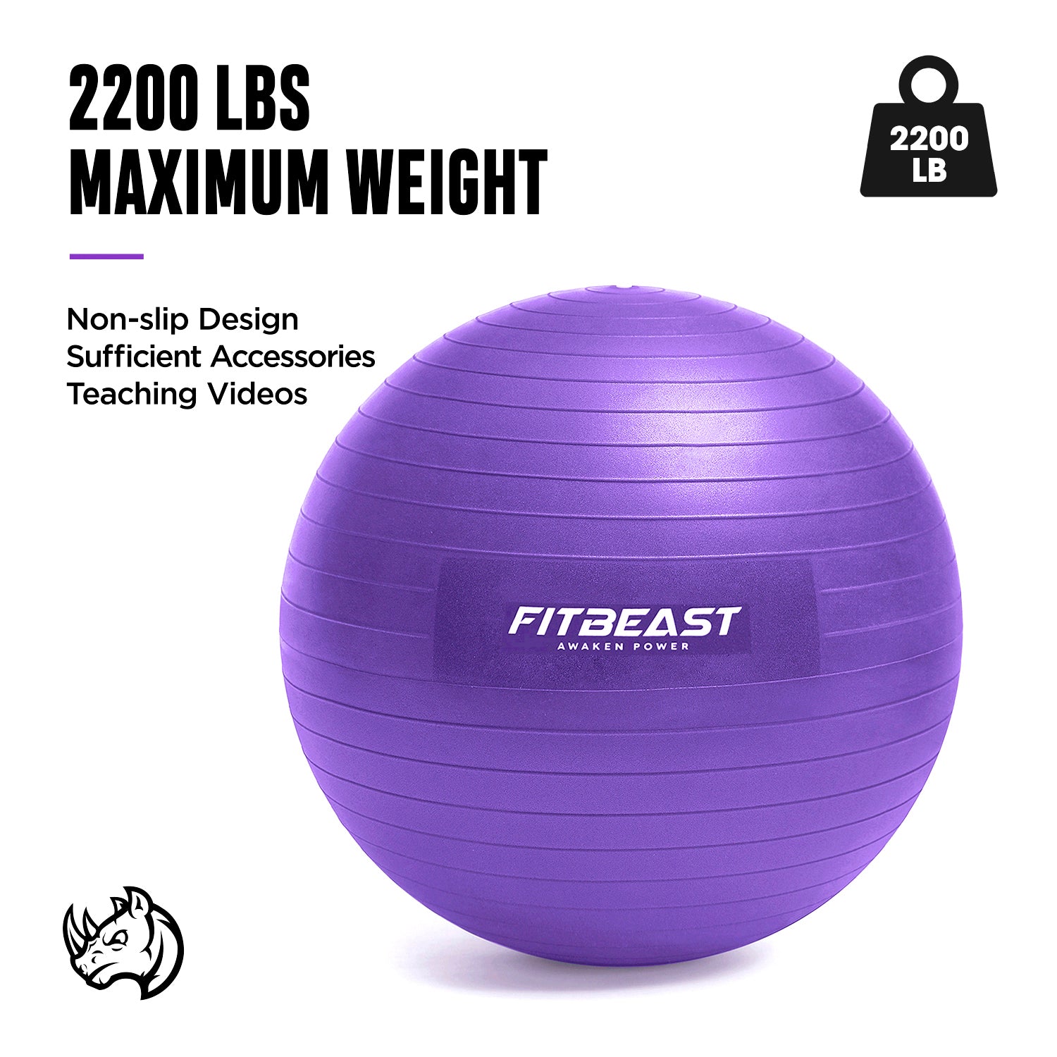 Best 75cm Yoga Ball Chair/Exercise Ball for Home, Office, or  Relaxation丨FitBeast